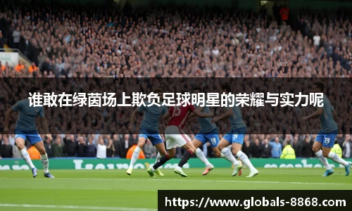 谁敢在绿茵场上欺负足球明星的荣耀与实力呢